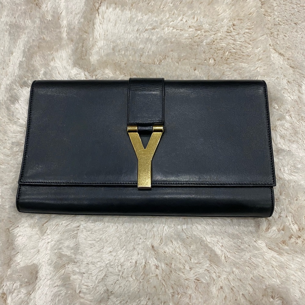 Ysl yves saint laurent  Y clutch black